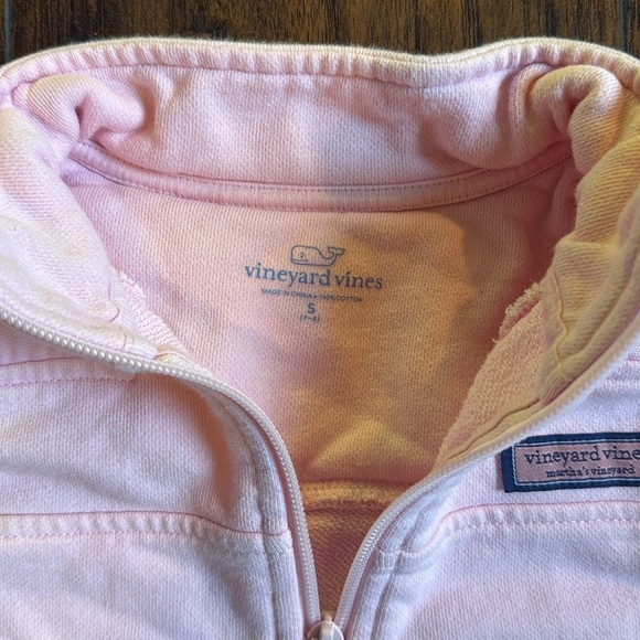 Vineyard Vines 1/4 Zip Pullover light pink size Small 7-8 (B8) - Picture 4 of 5